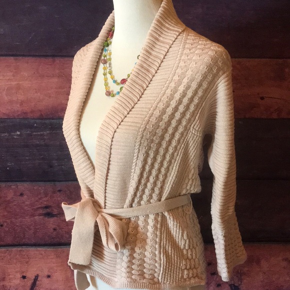 H&M Sweaters - H&M 3/4 Sleeve Belted Cardigan
